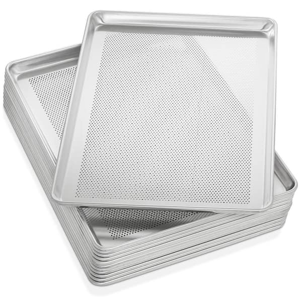 18x26 Inch 12pk, Commercial Aluminum Perforated Baking Sheets