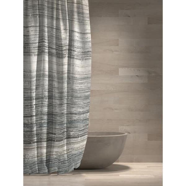 Nomad Blue 100% Polyester Shower Curtain - 72 in. x 72 in.