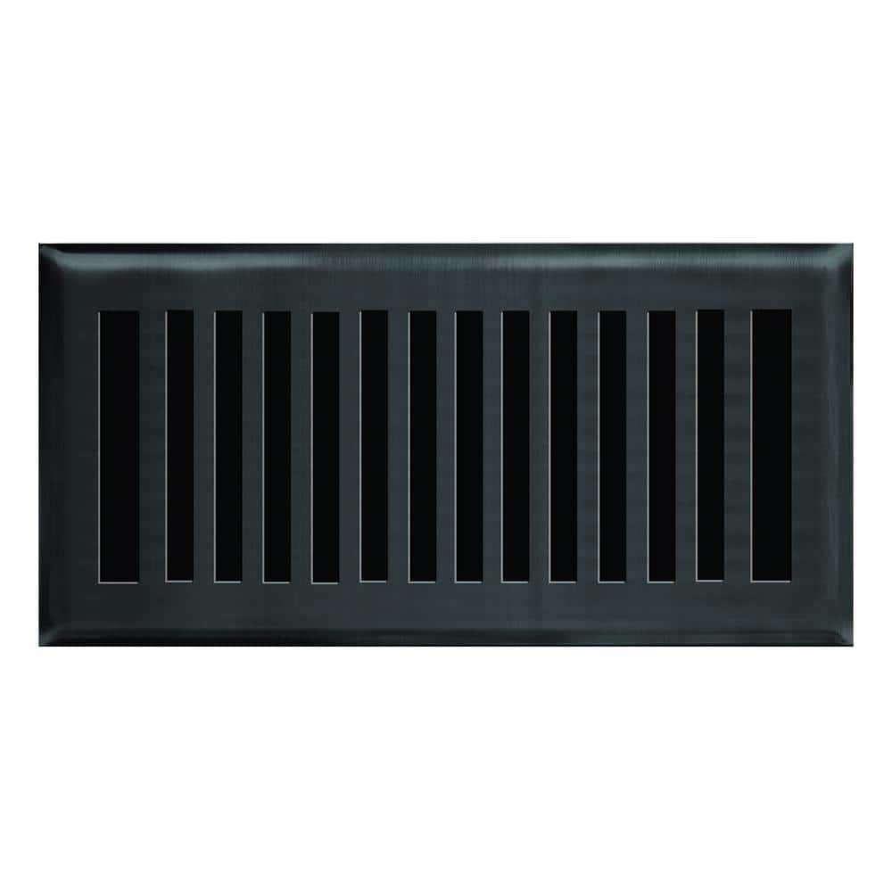 4 in. x 10 in. New York Modern Floor Register in Matte Black price history on PriceWatchPro