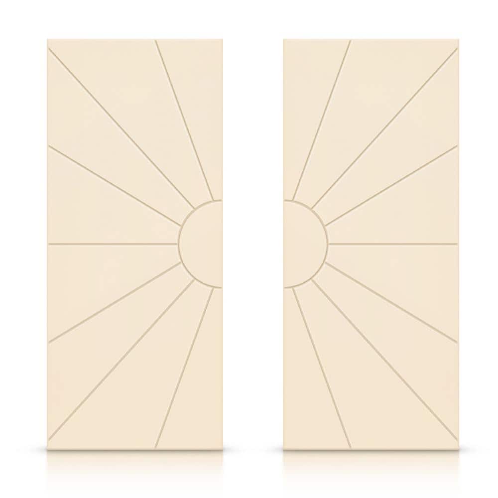48 in. x 84 in. Hollow Core Beige Painted Composite MDF Interior Double Closet Sliding Doors price history on PriceWatchPro