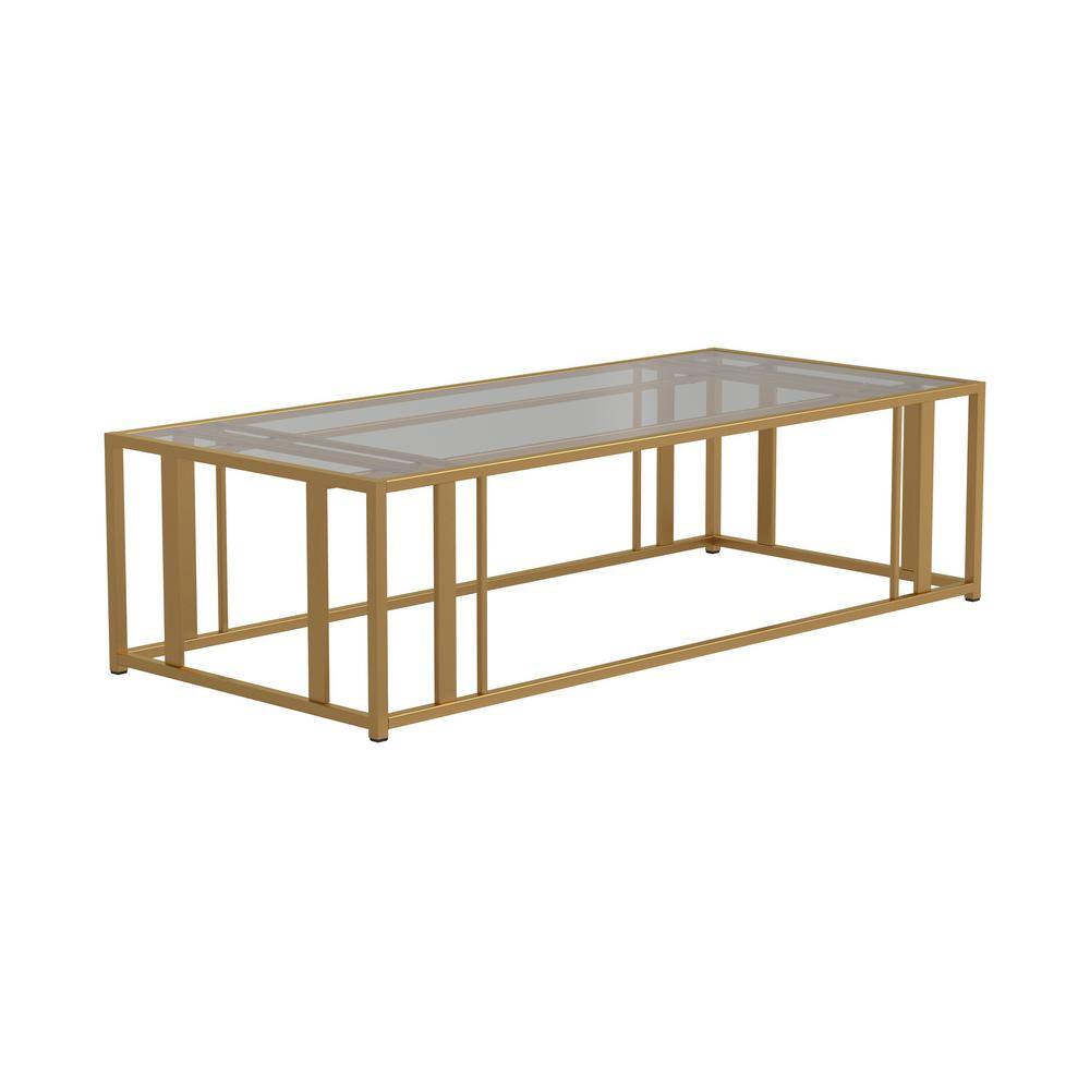 Coaster Home Furnishings Eastbrook 54 in. Matte Brass Rectangle