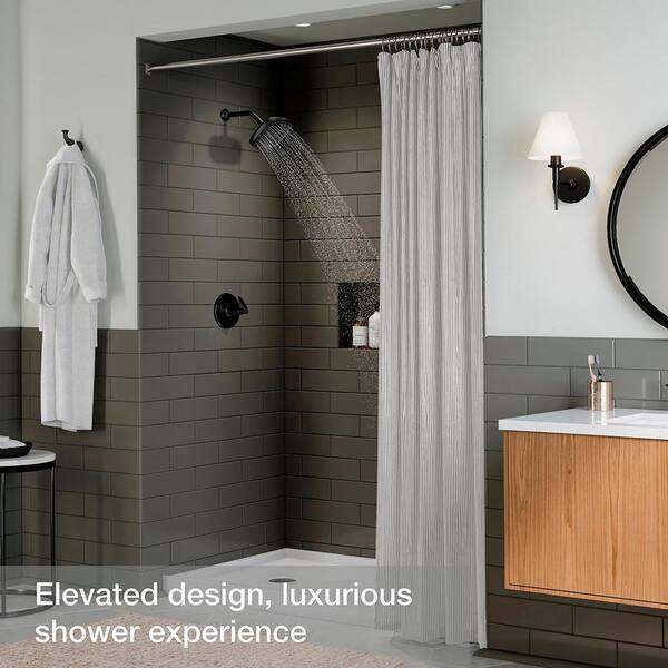 KOHLER Fordra 3-Spray Patterns 6.817 in. Wall Mount Fixed Shower 