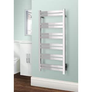 Elevate Grande 12-Bar Hardwire Electric Towel Warmer in Polished Stainless Steel