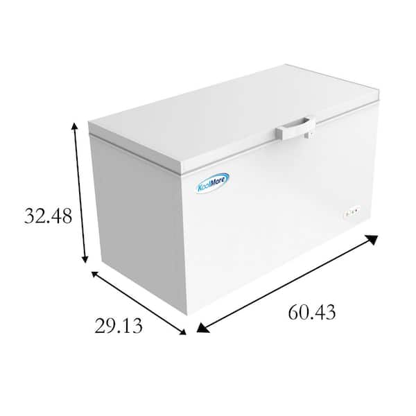 16 cu. ft. Manual Defrost Commercial Chest Freezer in White