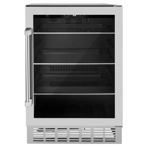 24" Monument 154 Can Beverage Fridge in Stainless Steel