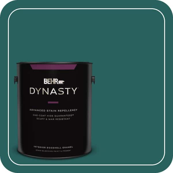 BEHR DYNASTY 1 gal. #MQ6-05 Verdant Forest One-Coat Hide Eggshell Enamel Interior Stain-Blocking Paint & Primer