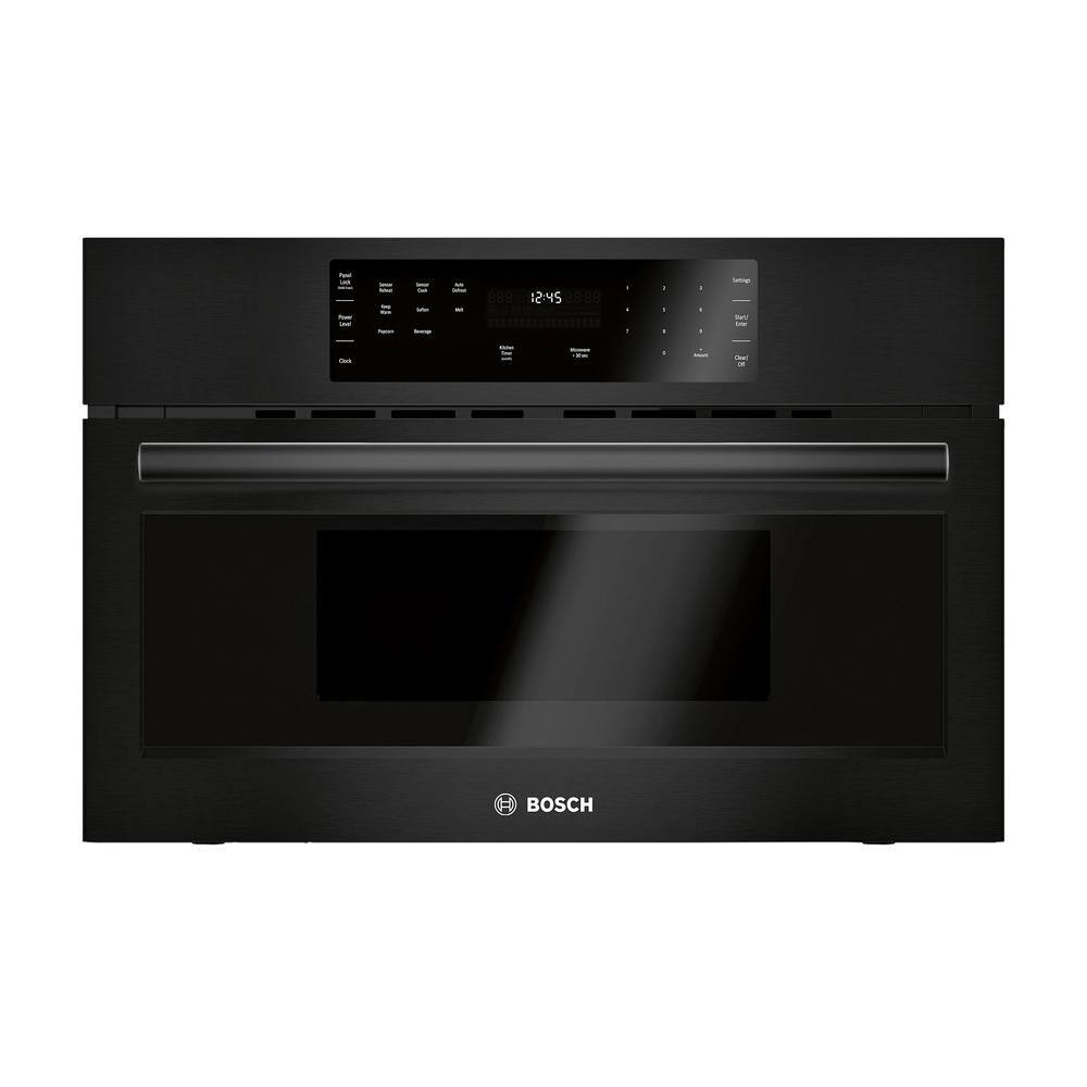 Bosch 500 Series 30 In 1 6 Cu Ft Built Microwave Black With Drop Down Door And Sensor Cooking Hmb50162uc The Home Depot Bosch 500 Series 30 In 1 6 Cu Ft
