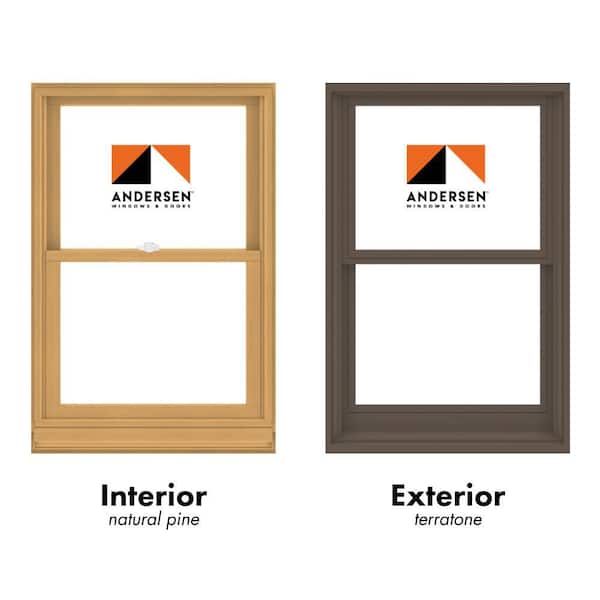 Andersen 400 Series 29-5/8 in. x 44-7/8 in. Clad Wood Double-Hung