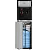 Brio Bottom-Load Water Cooler Dispenser Hot and Cold, Child Lock, LED Lights w/Empty Bottle Alert, Silver CLBL320SCP