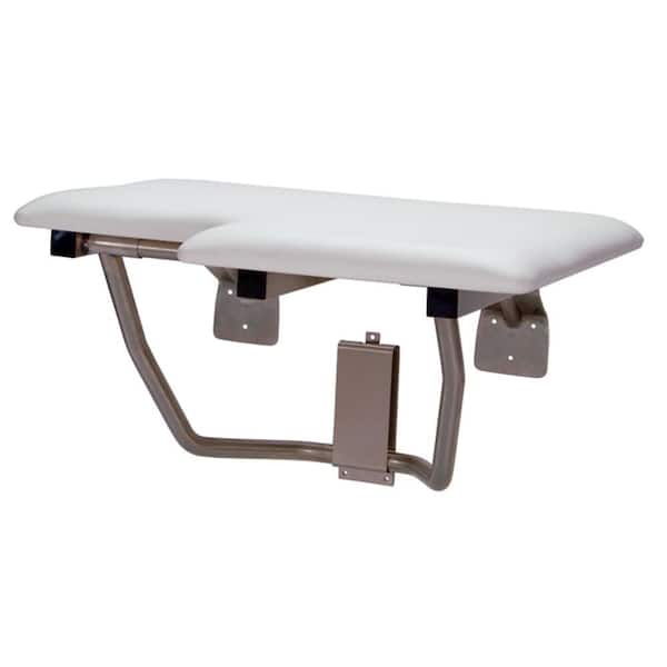 MUSTEE CareGiver 32 in. Left Hand Shower Seat Bench