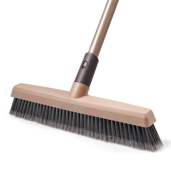 48 in. Long Handle Angle Carpet Brush for Pet Hair, Patio, Garage, Deck, Concrete, Carpet (1-Pack)