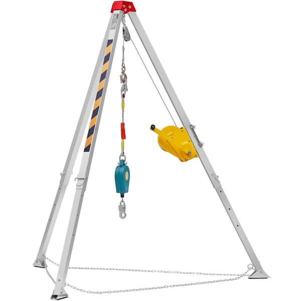 Confined Space Tripod Kit, Confined Space Tripod 8ft. Legs and 98ft. Cable, Confined Space Rescue Tripod, 2600lbs. Winch