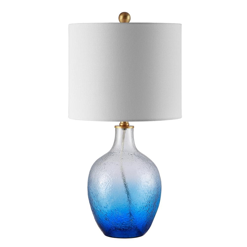 blue ombre glass lamp