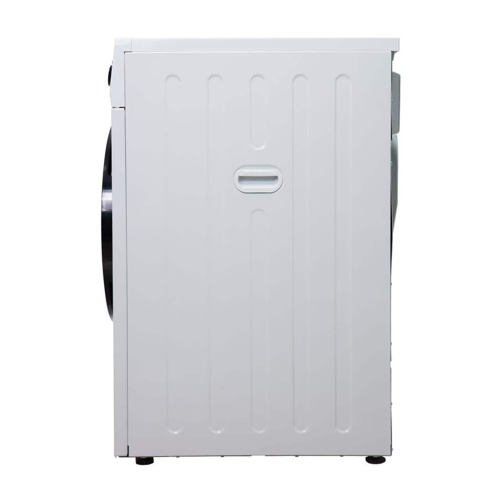 24" White Front-Load Vented Dryer with Moisture Sensing