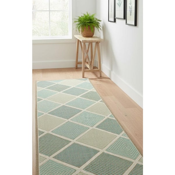 Monaco Meridian Multi 2 ft. x 12 ft. Indoor/Outdoor Runner Rug