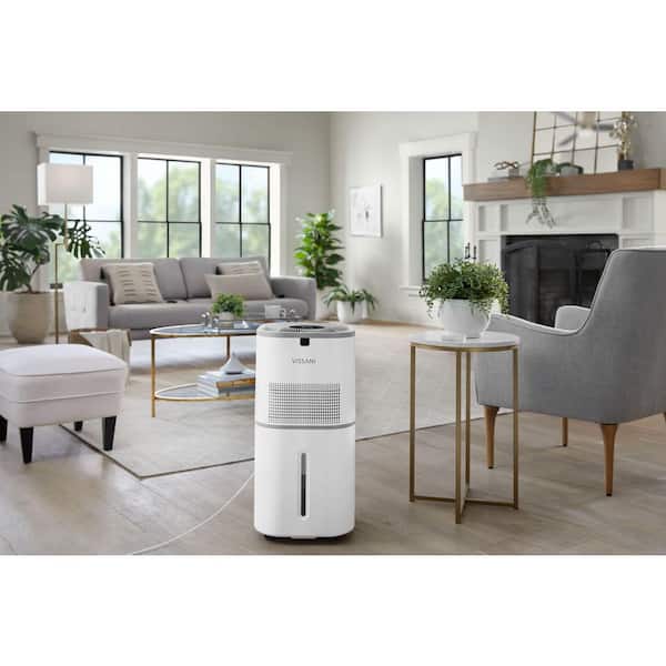 Vissani 6 Gal. Evaporative Humidifier for Whole House in White VK