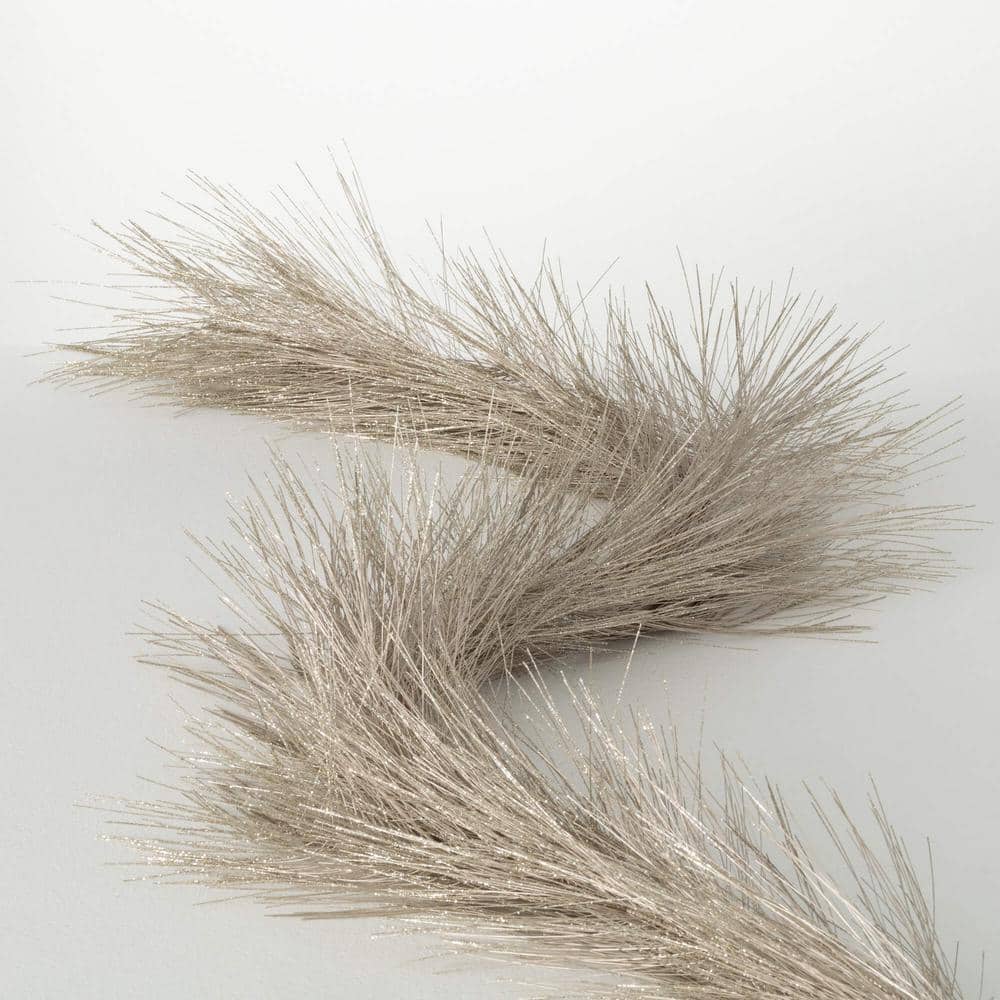 72" Champagne Metallic Artificial Pine Christmas Garland