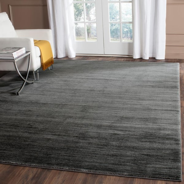 Vision Gray 10 ft. x 14 ft. Solid Marle Area Rug