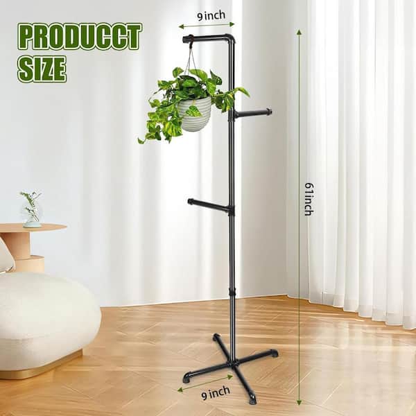 61 in. Metal Hanging Plant Stand and Plant Hanger for Bedroom