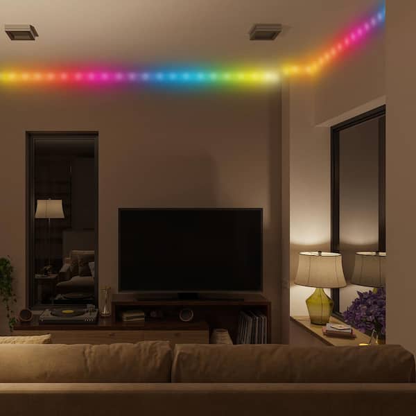 Monster - 13.1ft Multicolor Color Flow LED Amplifier Light Strip, Customizable Lighting, Remote Control