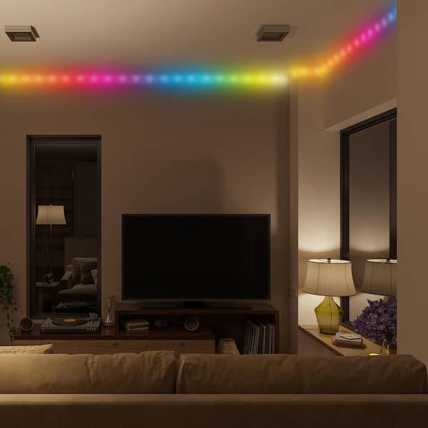 Monster 6.5ft Multicolor Car LED Light Strip, Customizable Lighting, Works  Anywhere