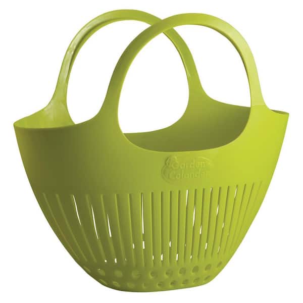 Garden Colander Harvest Basket in Green
