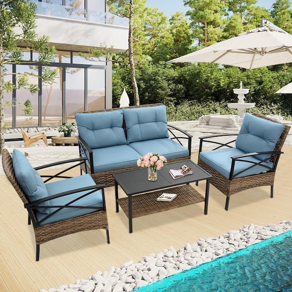 Home depot outdoor sofa set sales