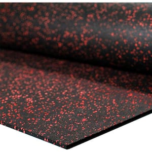 FlooringInc Red 4'x10'x1/4" T Gym Flooring Rubber Tough Mat Rubber Tough Mat