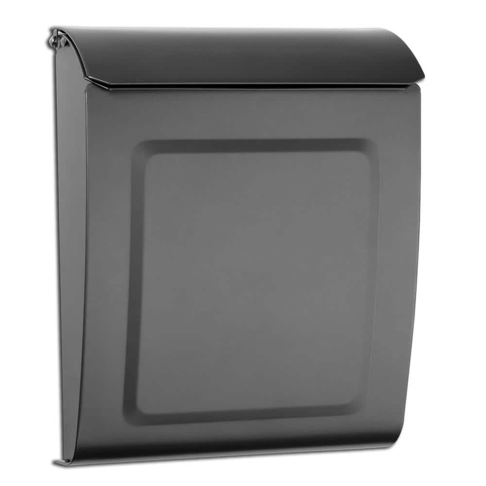 Aspen Graphite Small Locking Wall Mount Mailbox