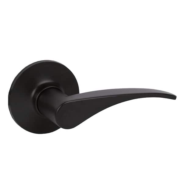 Contemporary Dayton Black Right-Handed Dummy Door Lever