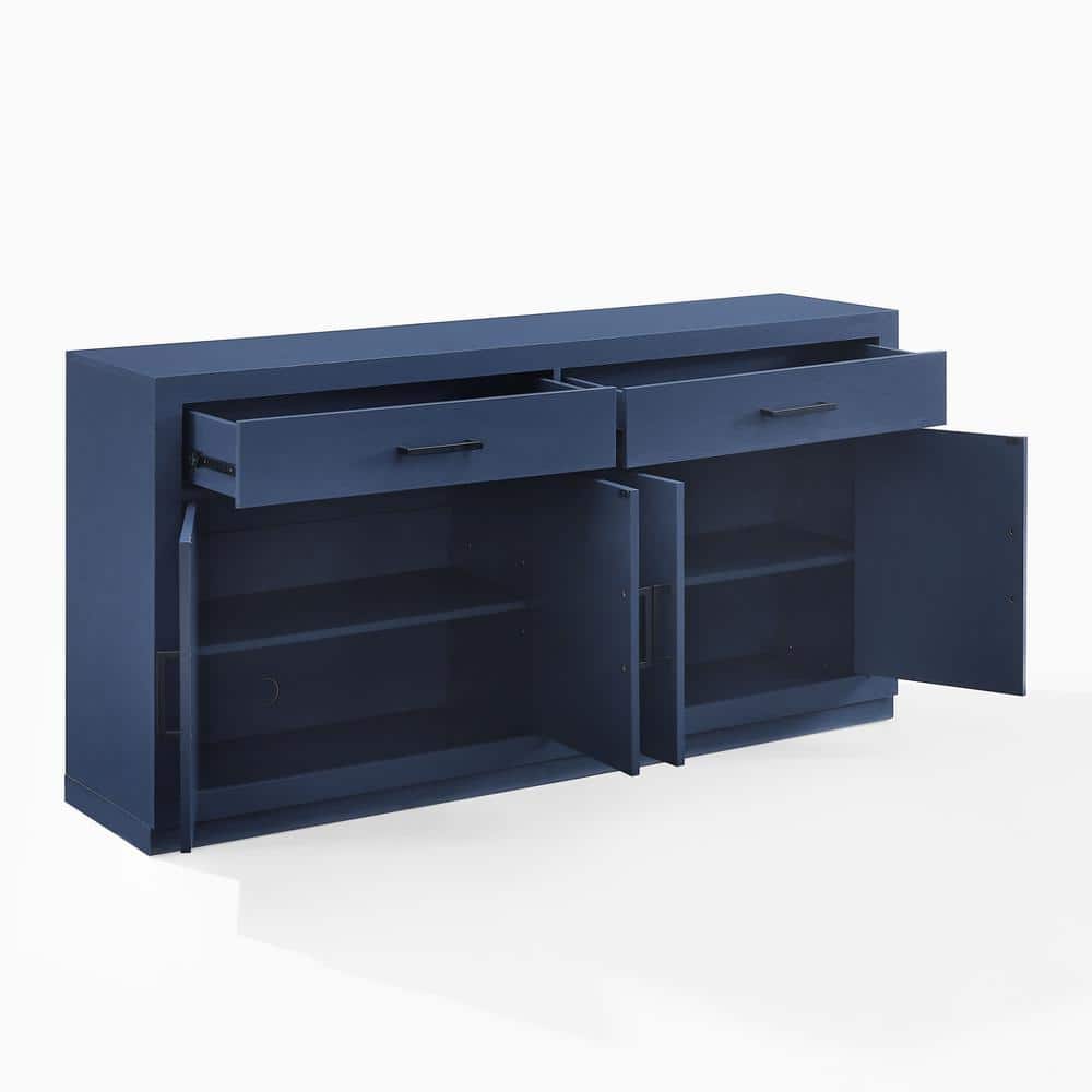 Isla Navy MDF Modern Sideboard Buffet Cabinet with Storage