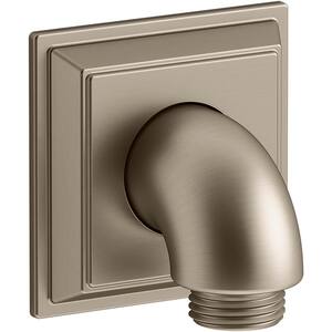 Memoirs Wall-Mount Supply Elbow with Check Valve in Vibrant Brushed Bronze