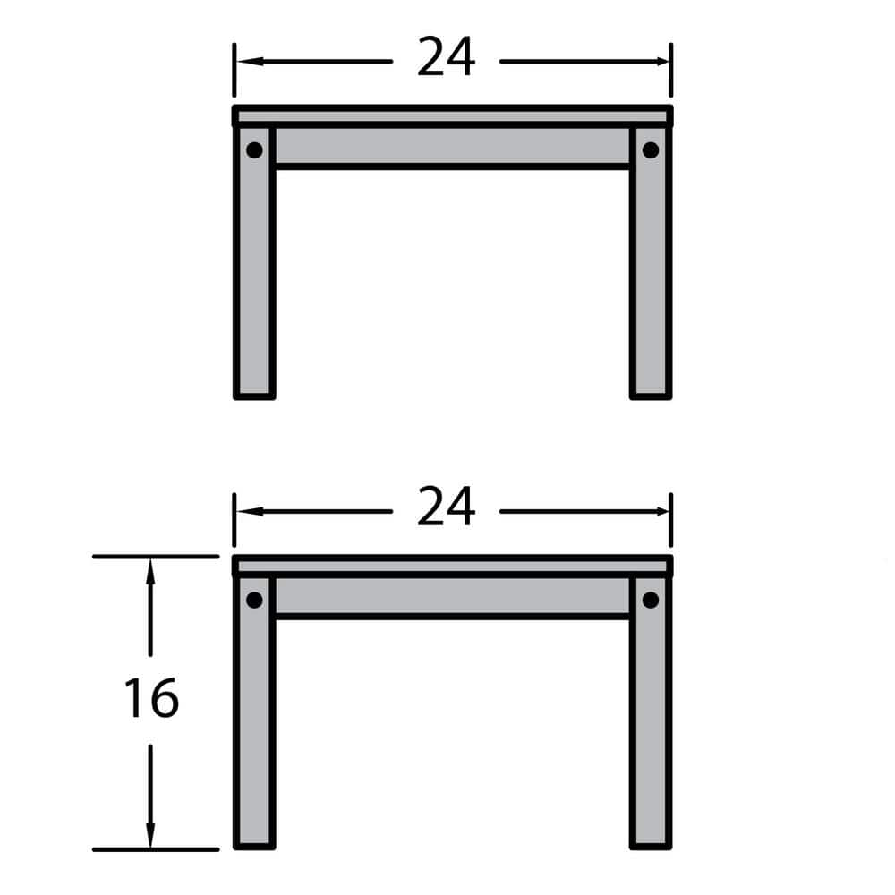Federal Blue Adirondack 24" Side Table for Outdoor Relaxation