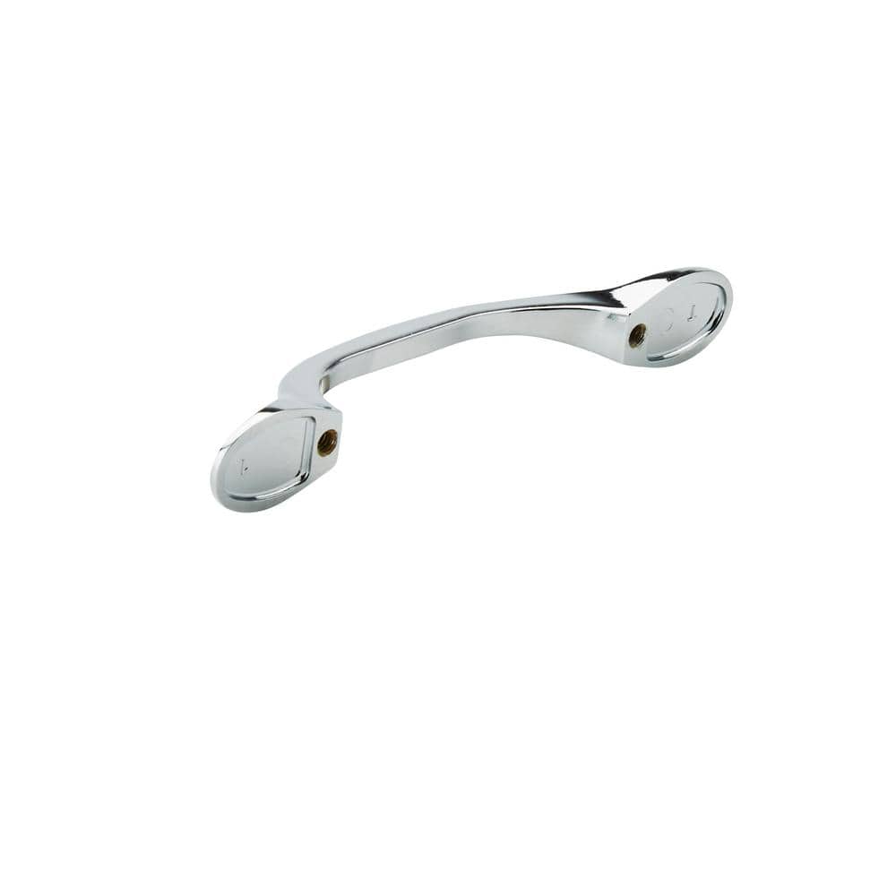Polished Chrome Traditional Cabinet Bar Pull with Mounting Hardware