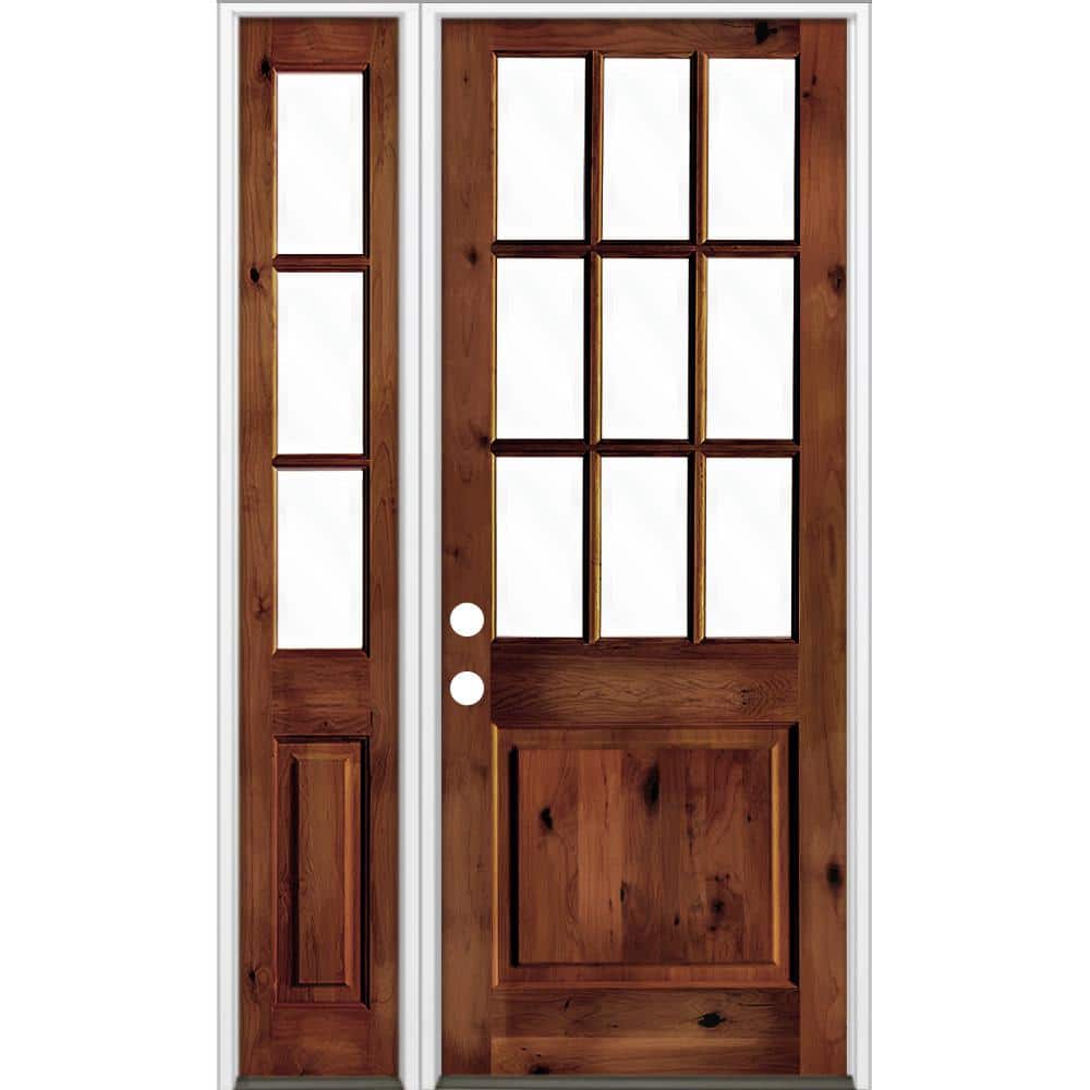 Reviews for Krosswood Doors 56 in. x 96 in. Knotty Alder RightHand