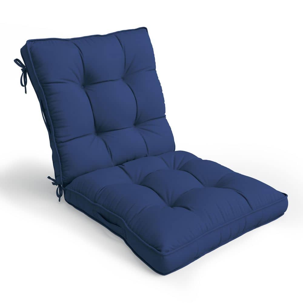 43 x 23 x 6 in. Outdoor Tufted Dining and Rocking Chair Cushion, Waterproof Replacement Seat with Backrest, Blue price history on PriceWatchPro