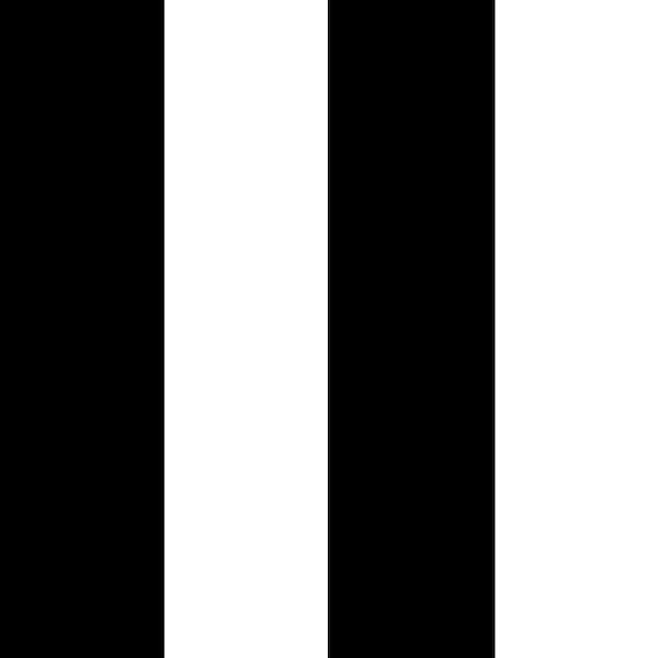 Tempaper Stripe Black and White Self-Adhesive Removable Wallpaper