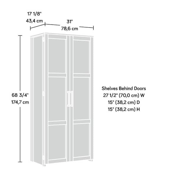 Unbranded - HomeVisions Soft White Storage Cabinet