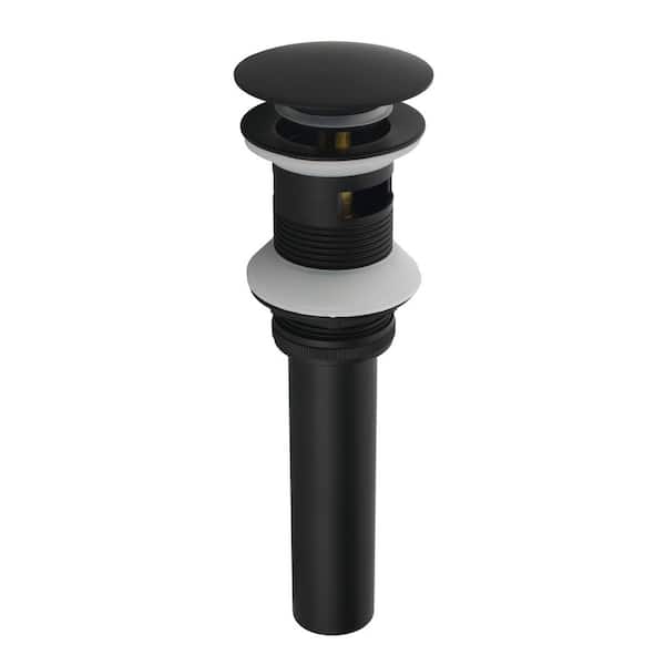 Boyel Living 2.6 in. W x 8.66 in. H Pop-Up Drain, Matte Black