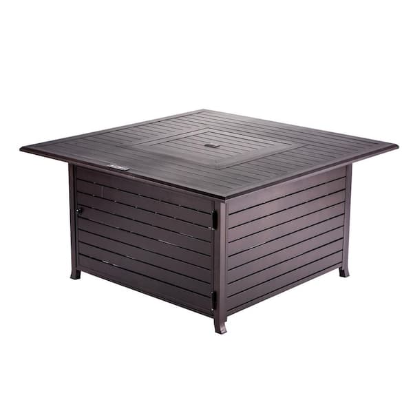 Legacy Heating 44in Square Fire Table, Bond Fire Pit Covers