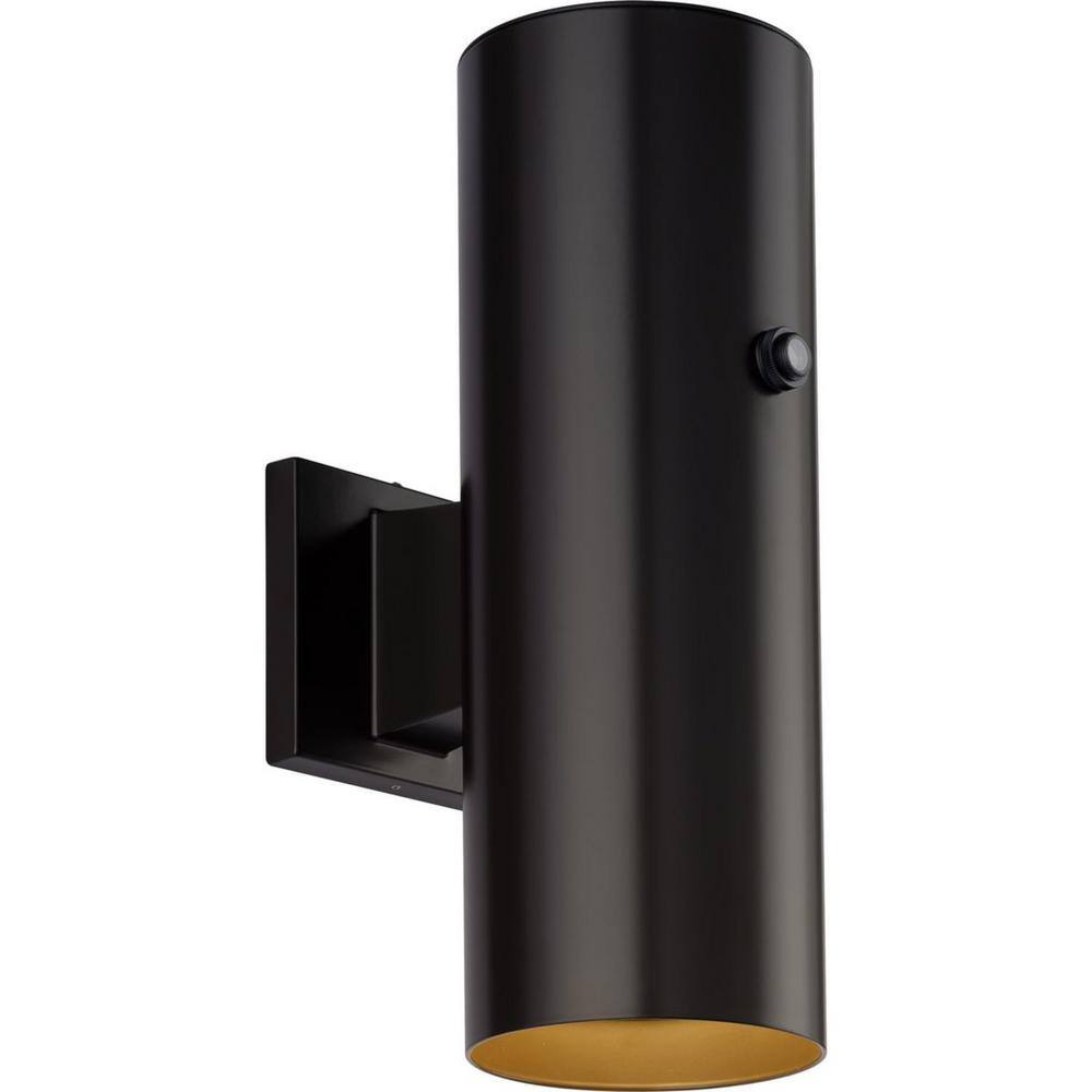 Antique Bronze 14" Cylinder LED Outdoor Wall Sconce