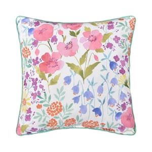 Josie Polyester 18 in. Square Decorative Throw Pillow 18 x 18 in.