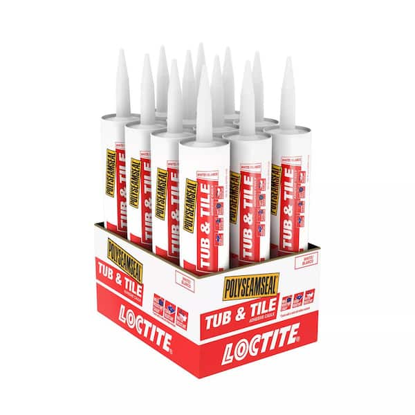 Loctite Polyseamseal 10 oz. Kitchen & Bathroom White Acrylic Caulk (12-Pack)