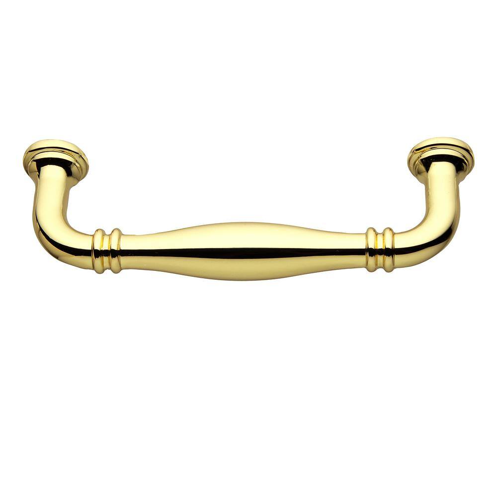 Paris 4" Polished Brass Bar Pull with Mounting Hardware