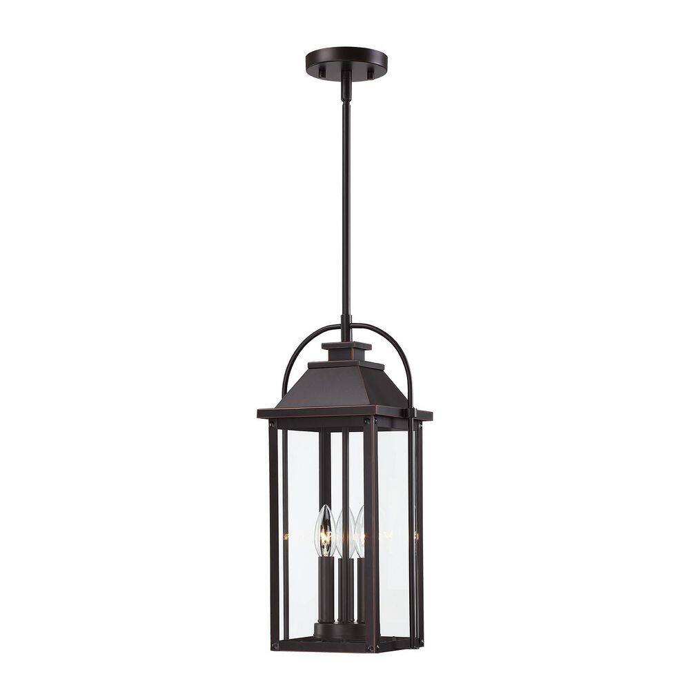 Silos 18.7 in. H 3-Light Bronze Outdoor Pendant Light price history on PriceWatchPro