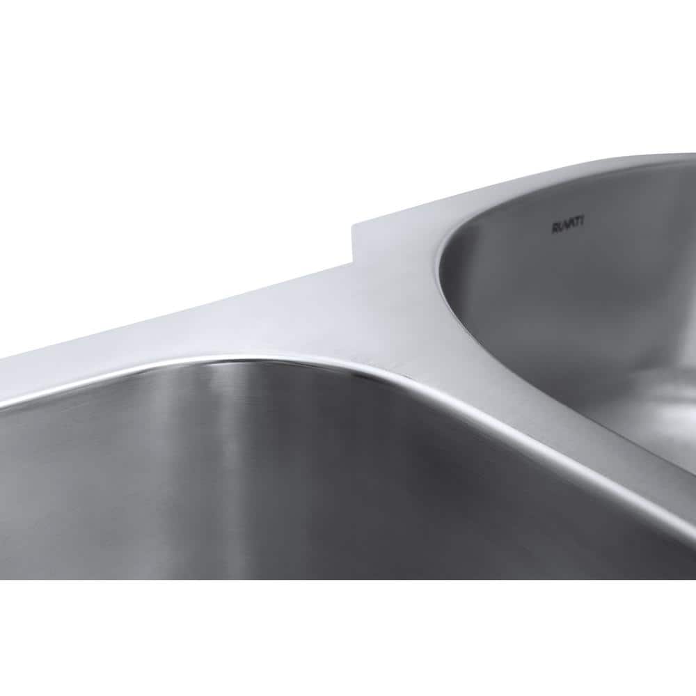 Ruvati 29-inch Stainless Steel Double Bowl Undermount Kitchen Sink