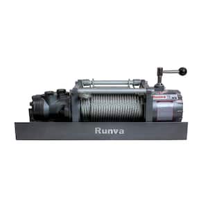 10,000 lbs. Capacity Hydraulic Towing Recovery Winch with 65 ft. Steel Cable