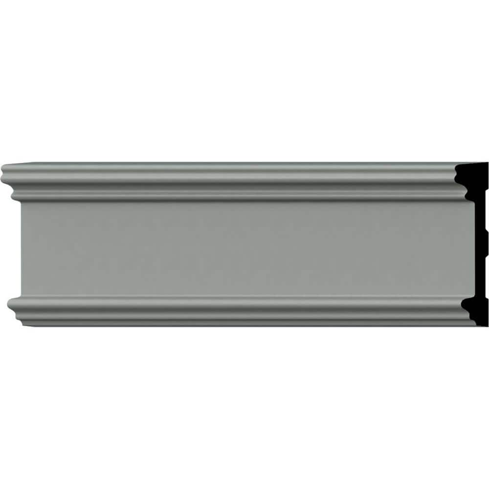 Gray Primed Urethane Geometric Chair Rail Moulding