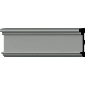 SAMPLE - 5/8 in. x 12 in. x 3 in. Urethane Bedford Chair Rail Moulding