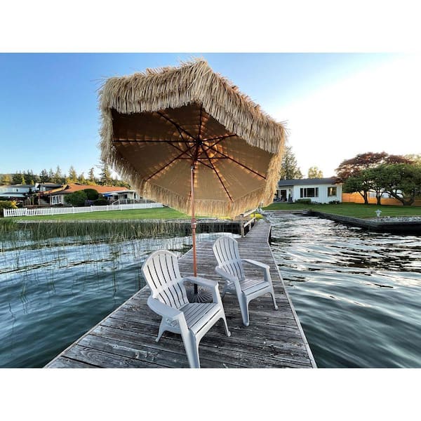 draped patio umbrella 10x10ft Umbrella, Deluxe Square Garden Umbrella, Beige appointed product from DestinationGear Phoebe Patio Umbrella | One
